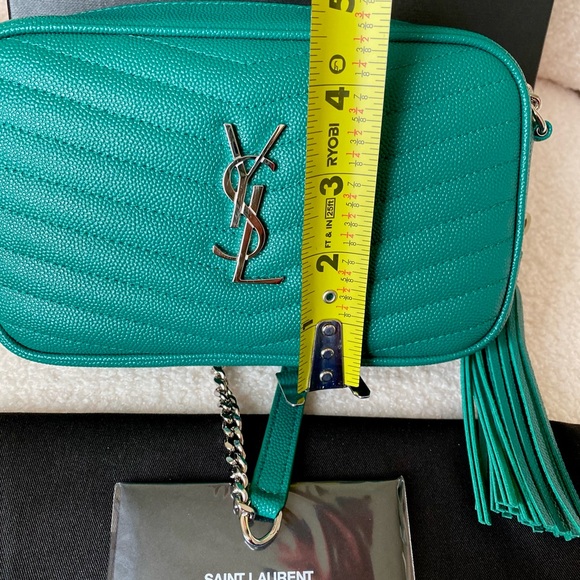 Saint Laurent Mini Lou Bag in “Green Field” color - Picture 11 of 14